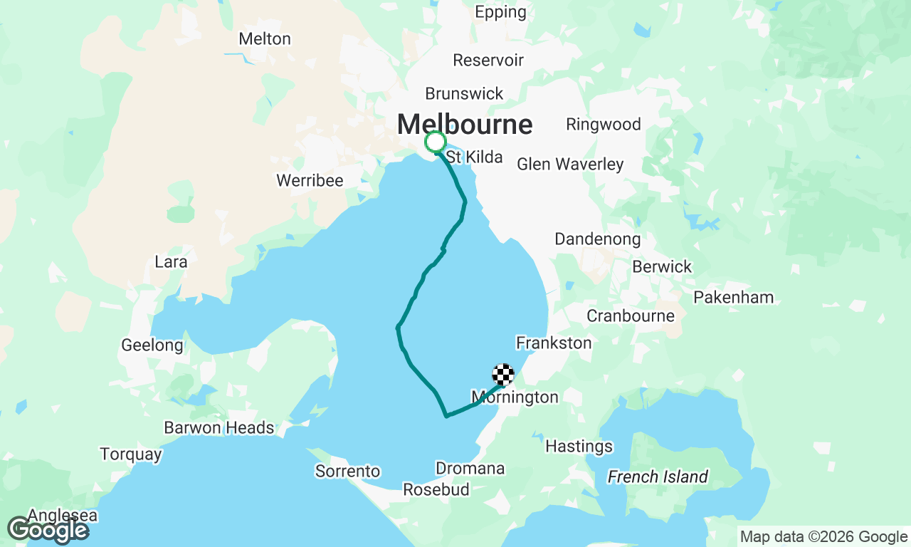 Williamstown to Mornington Easter Sunday