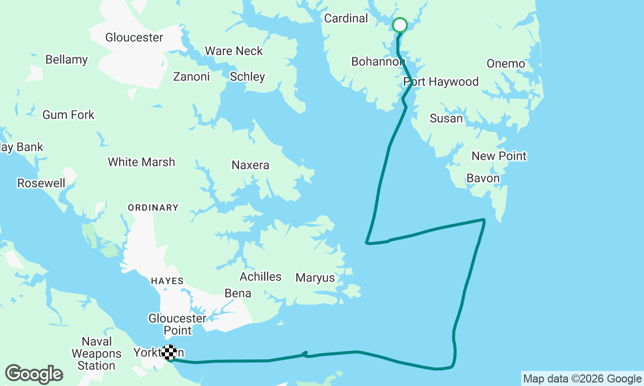Mathews -> Yorktown