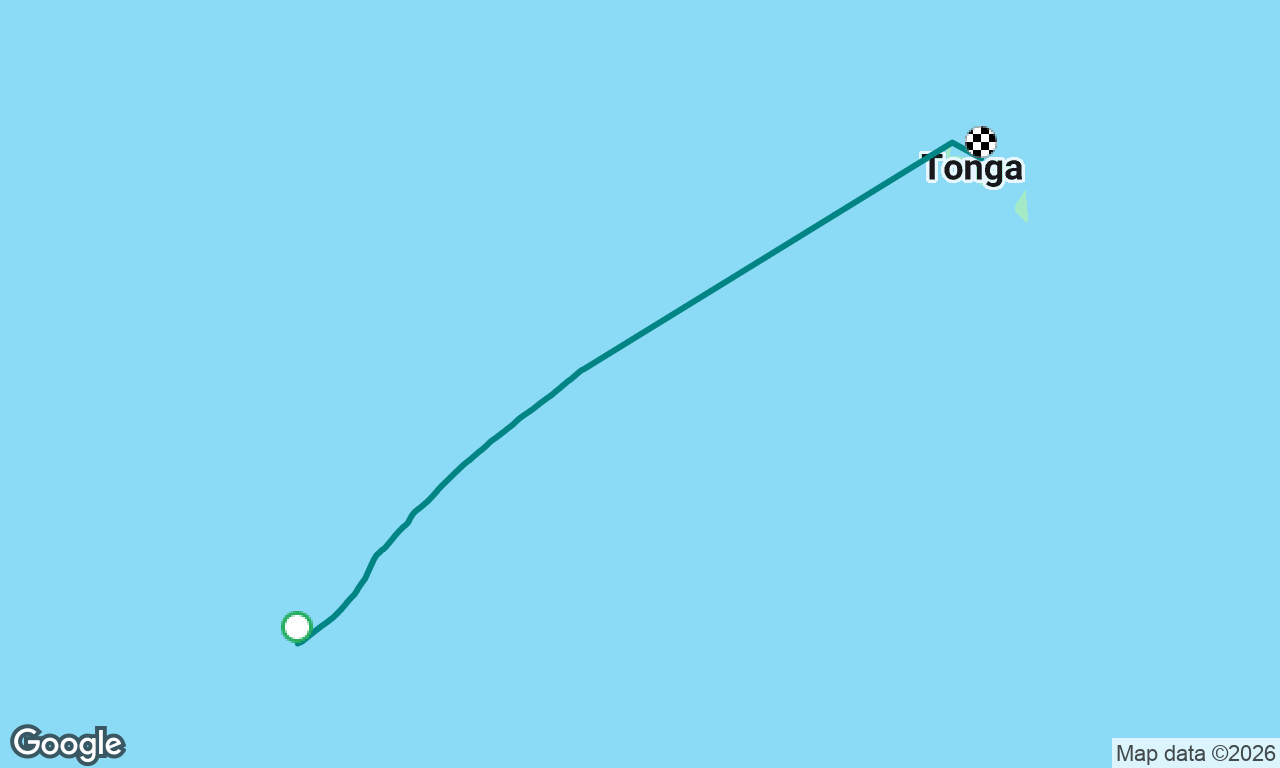 Minerva Reef (North) to Tonga