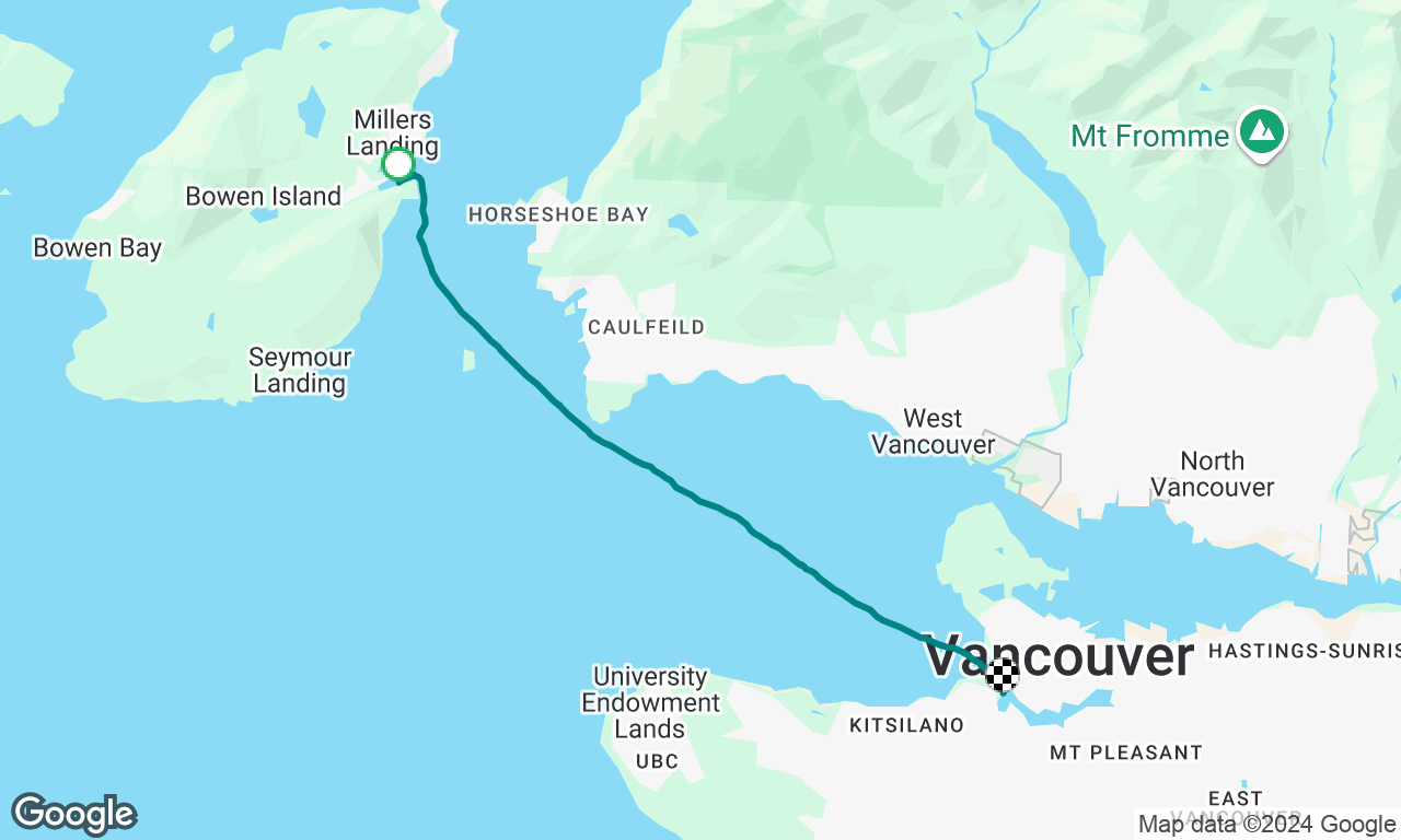 Snug Cove to Vancouver