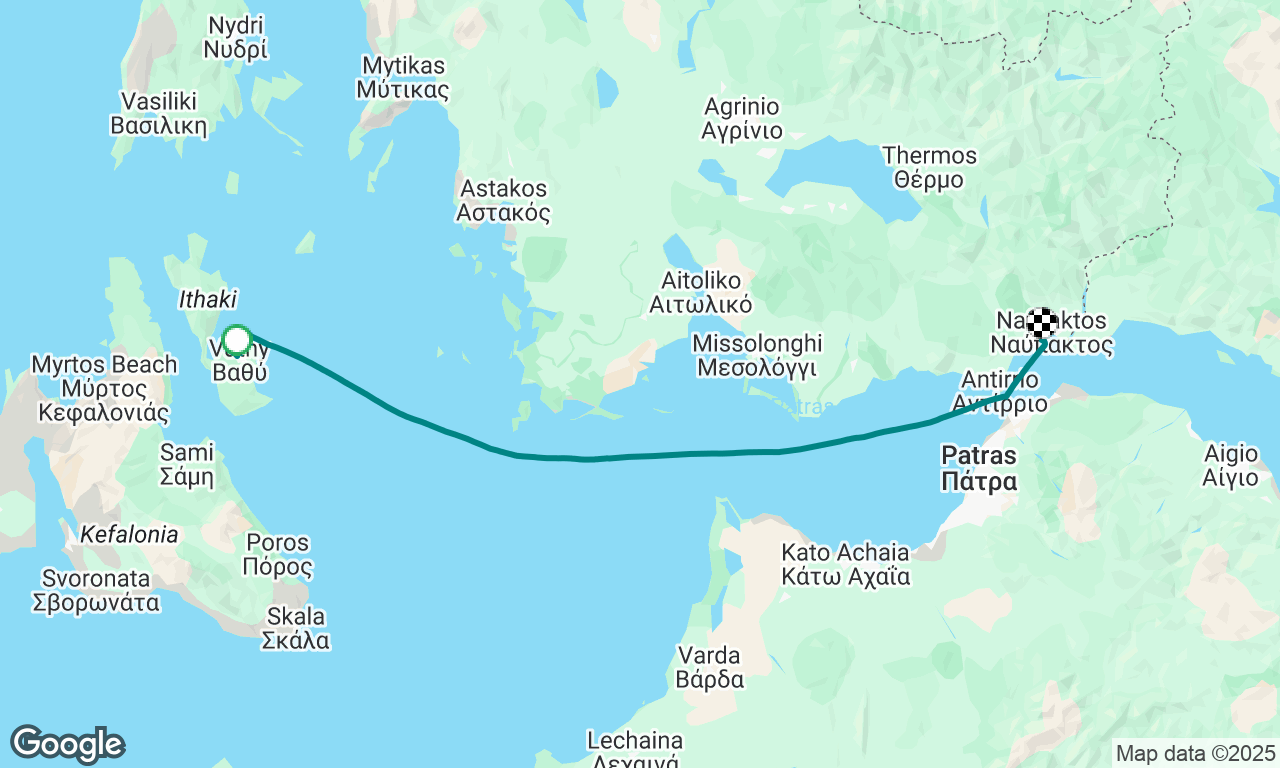 Vathy to Nafpaktos (Gabriella)