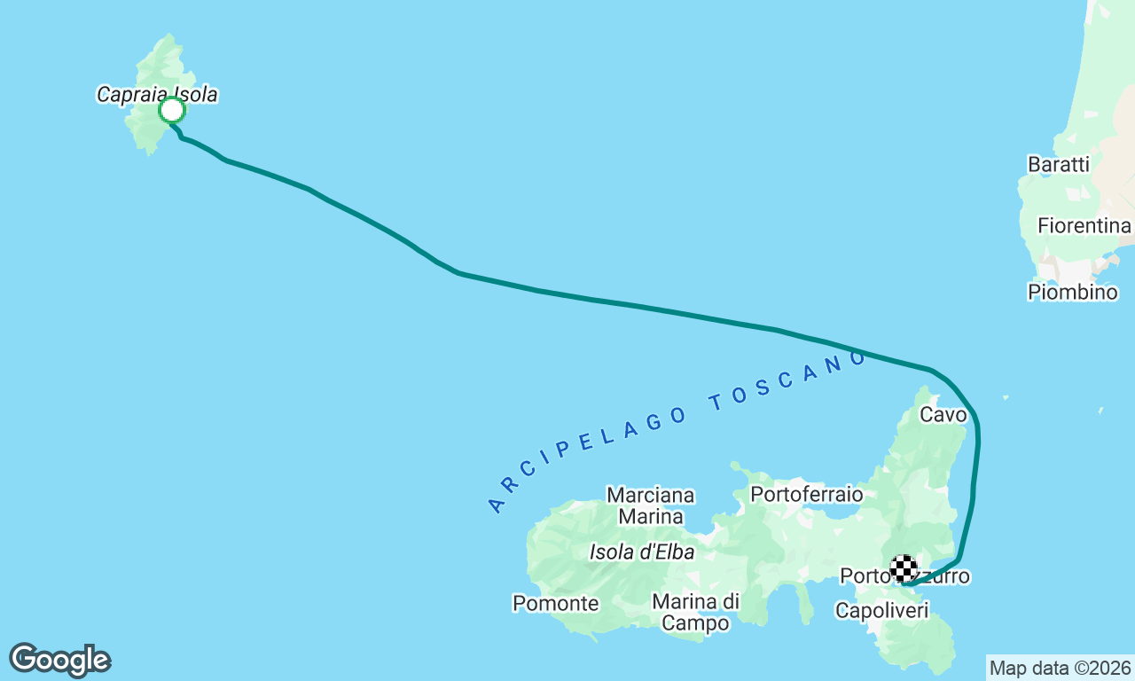 Capraia to Elba