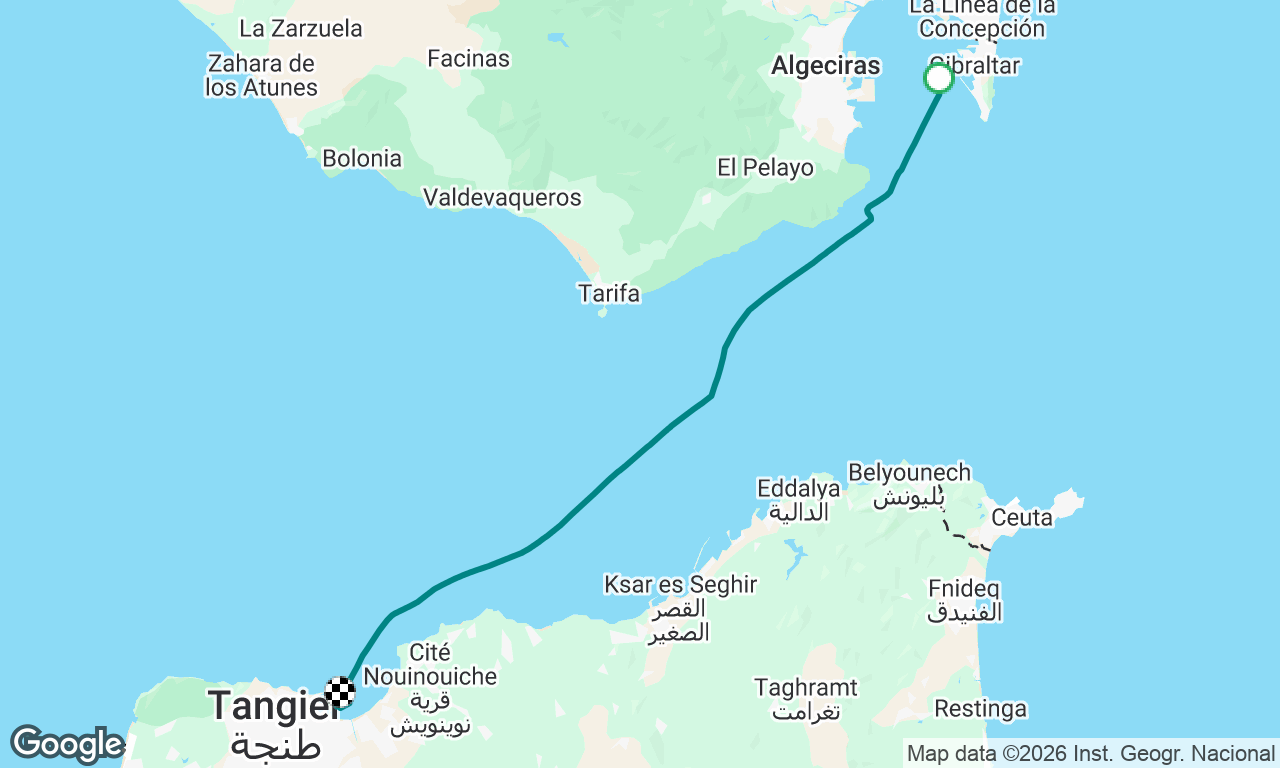 Voyage map
