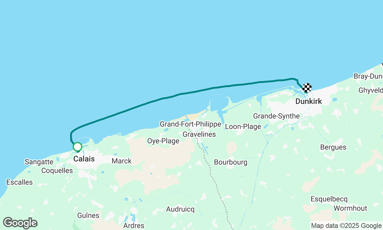 Calais to Dunkirk 