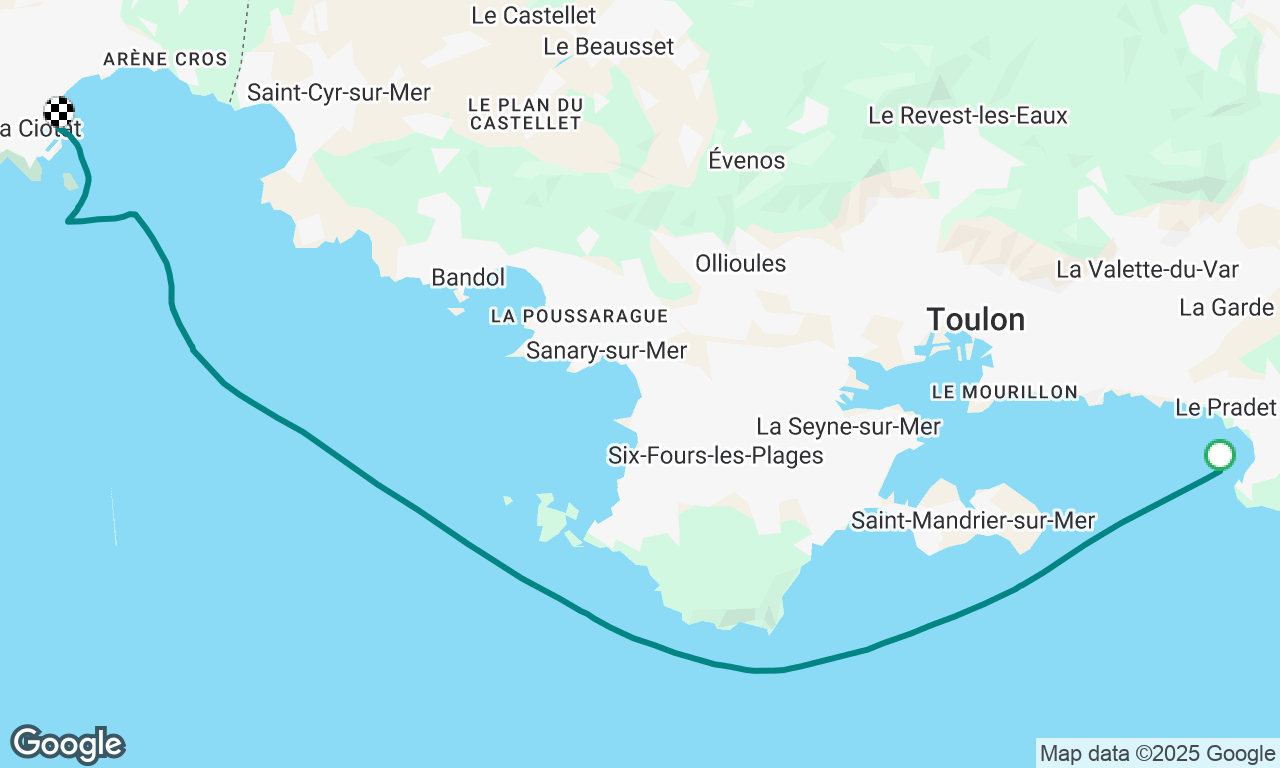 Plage de la Garonne to La Ciotat