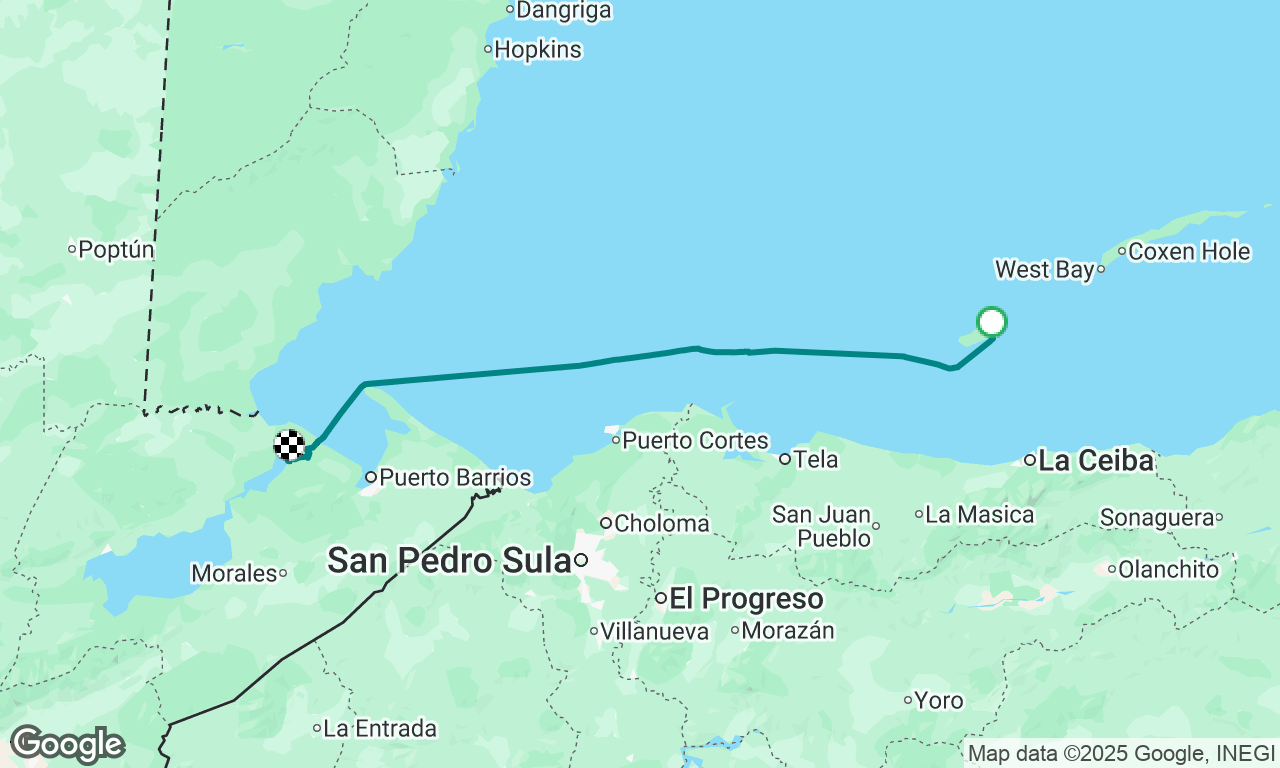 Utila to Rio Dulce 
