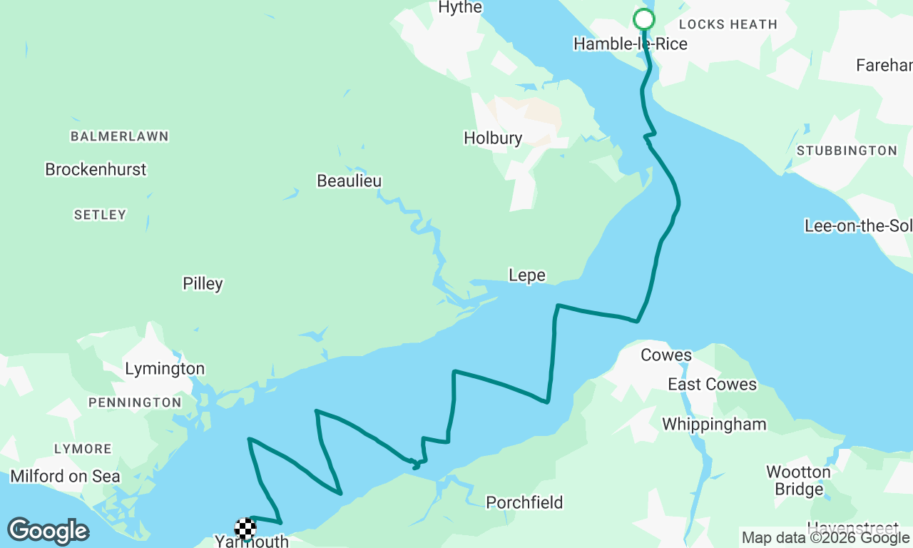 Port Hamble to Yarmouth IoW