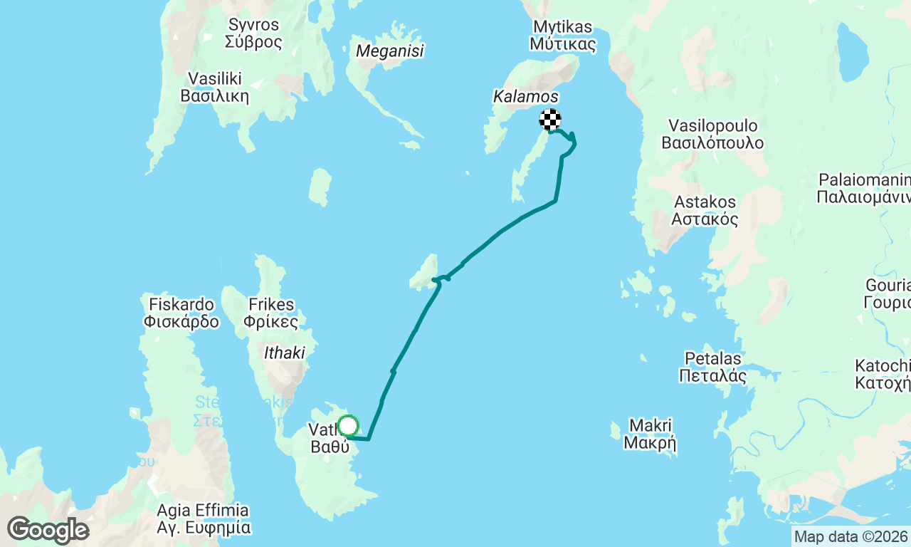 Ionian day 6: Sarakiniko Itacha to Kastos with a stop in Atokos