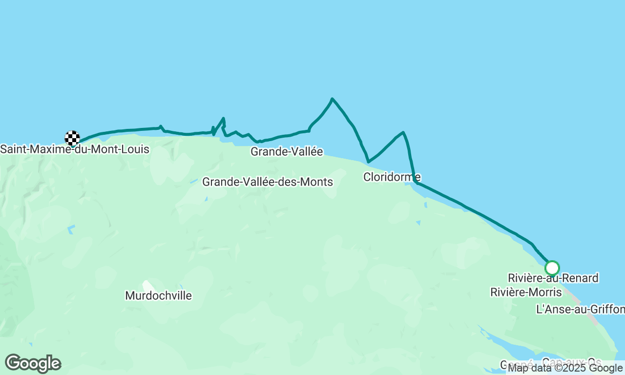Voyage de retour à saint maxime du mont Louis. 