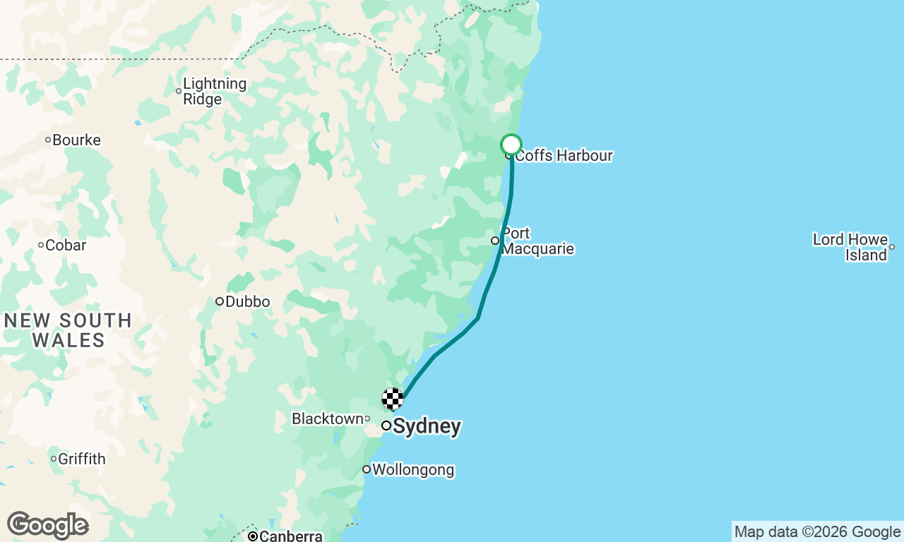 Coffs to Pittwater