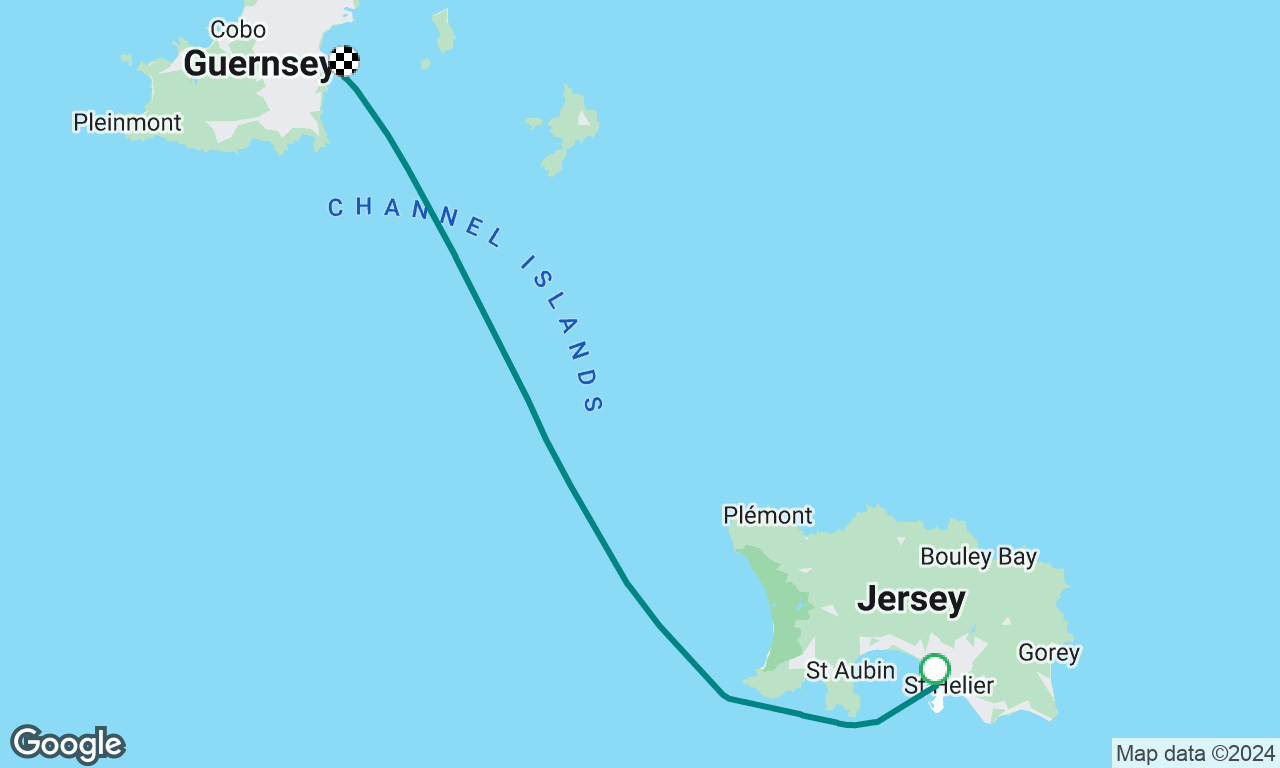 Motorsail from Jersey to Guernsey 