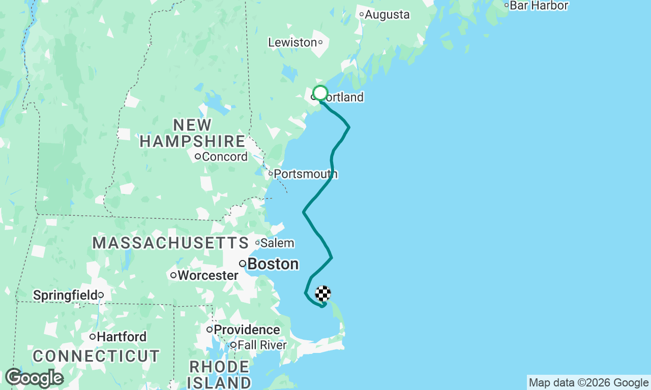 Compass Rose Delivery Sail Day 1: South Portland to Provincetown 