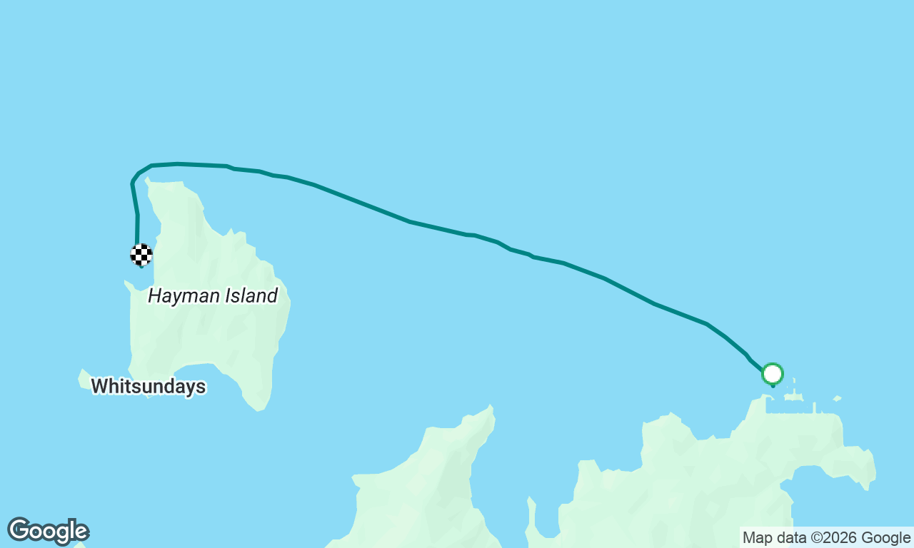 Manta Ray Bay to Blue Bay, Hayman Island.