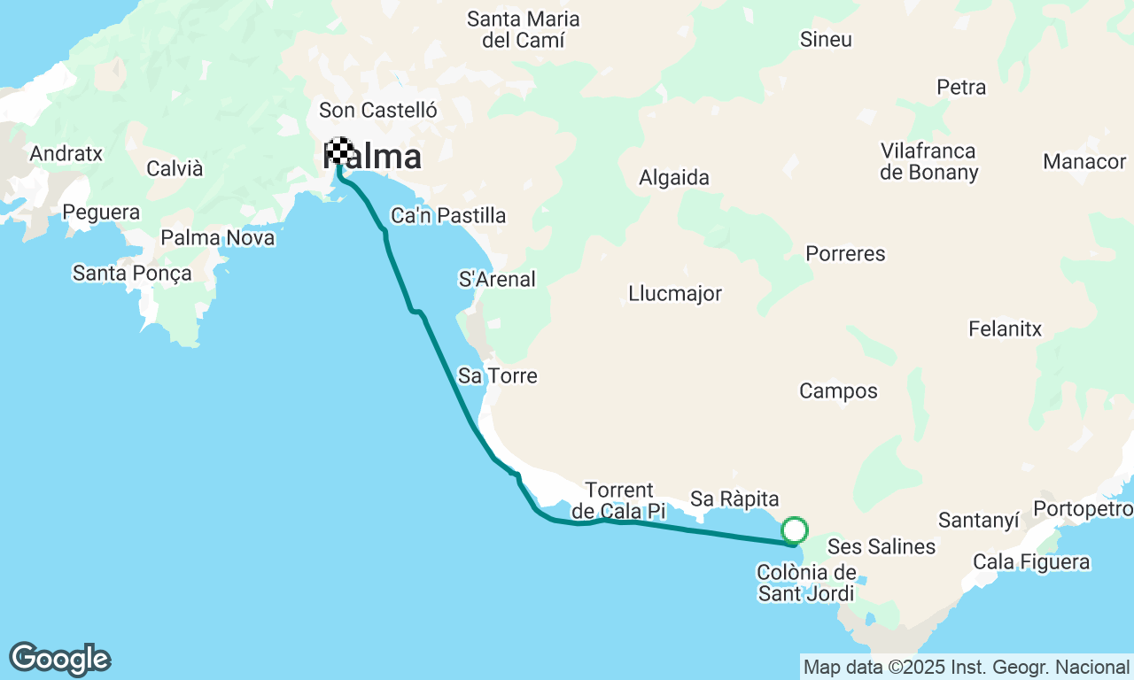 Charter Baleares S2P7, Plaia de Es Trenc - Palma de Maiorca