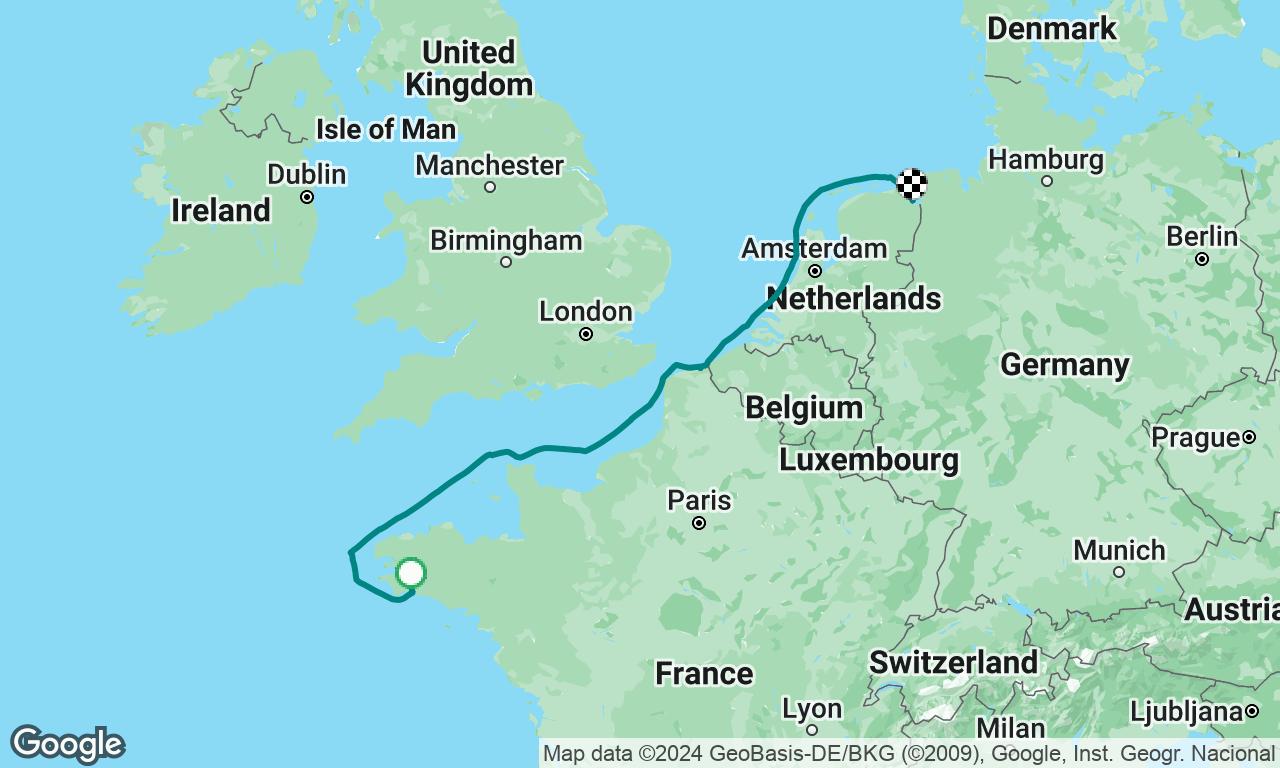 Bretange France to termunterzijl holland