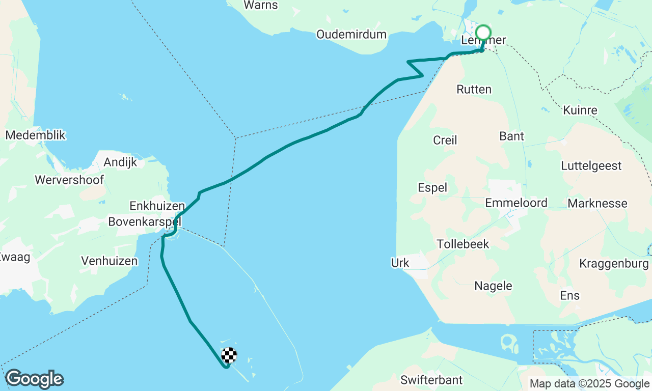Lemmer naar Marker Wadden
