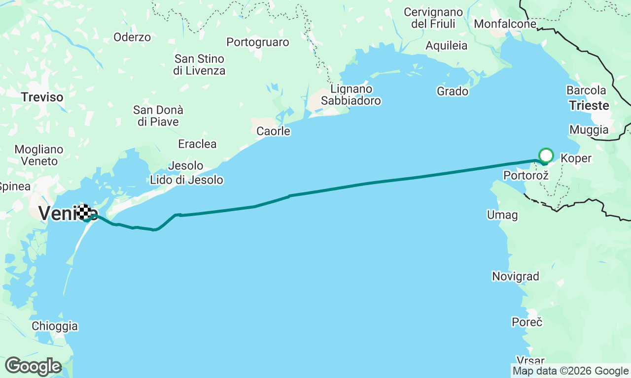 Izola to Venice 