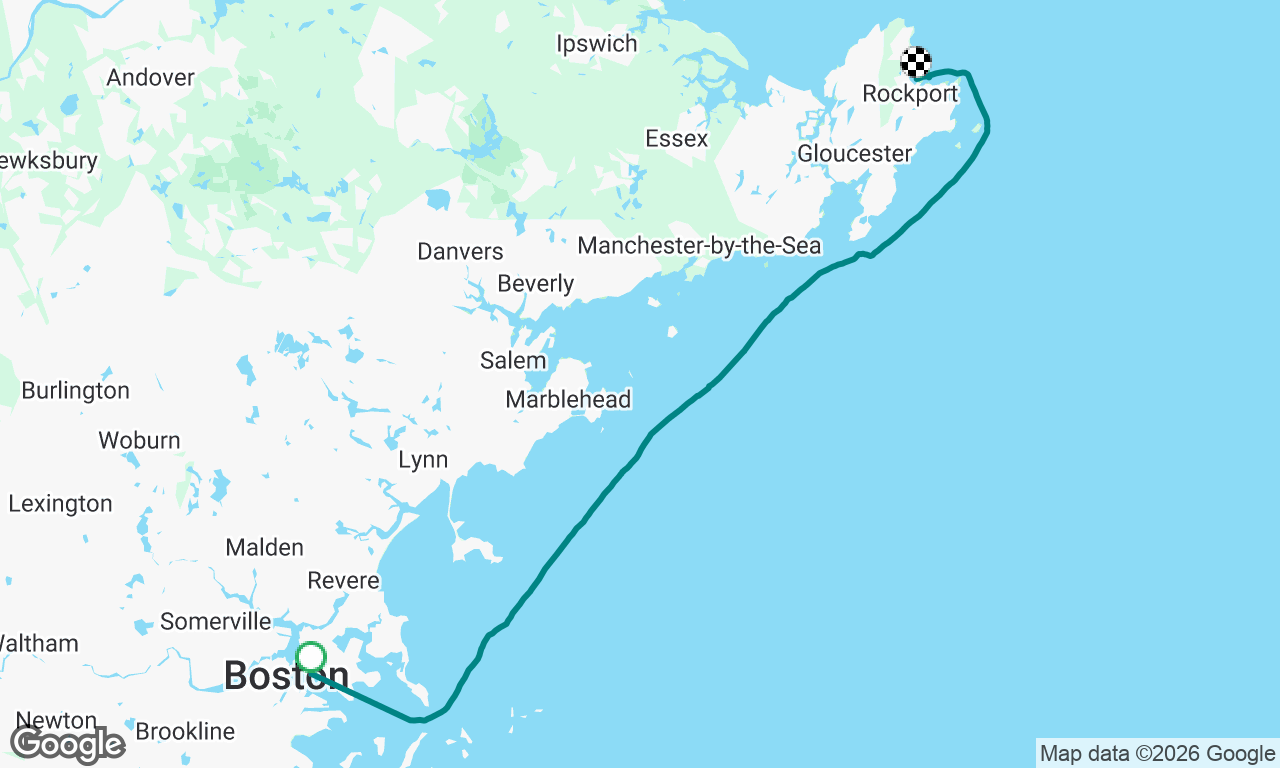 Boston to Rockport