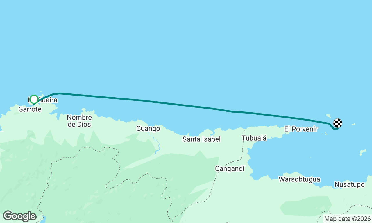 Linton Bay to Nubnugdup, San Blas, Panama