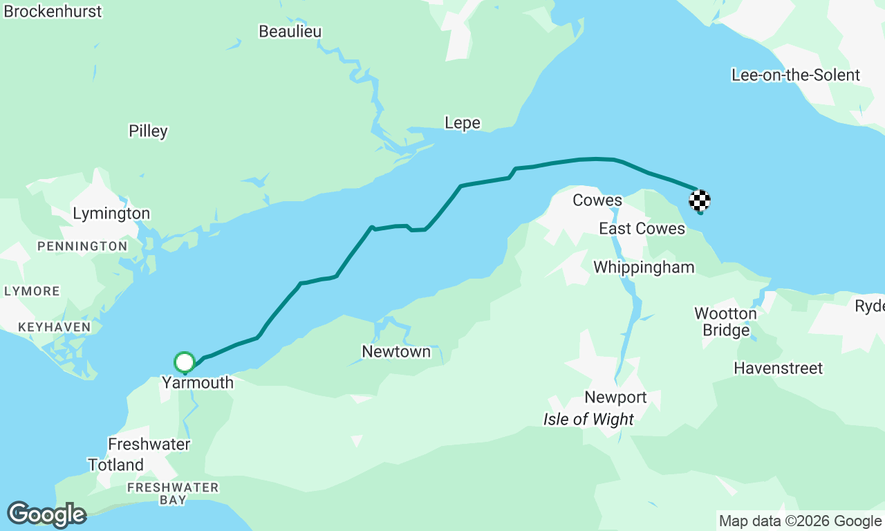 Yarmouth to Osborne Bay