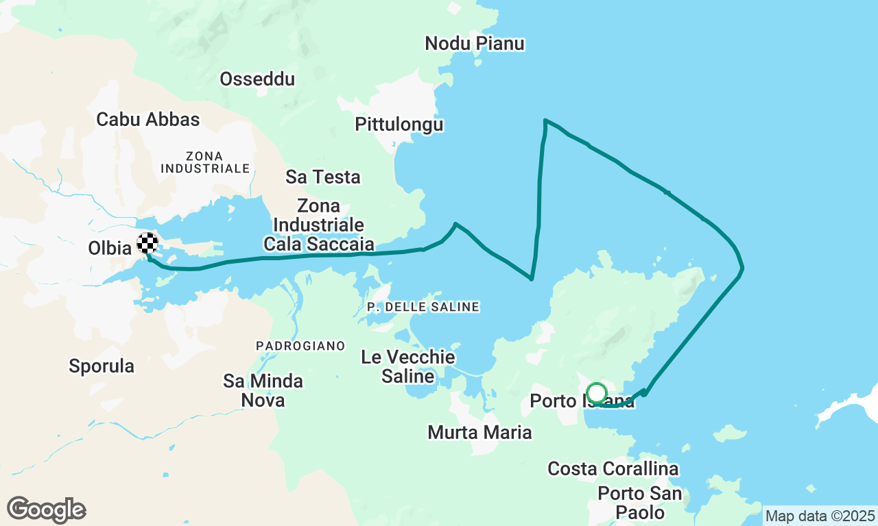 Porto Istana to Olbia Town Quay 