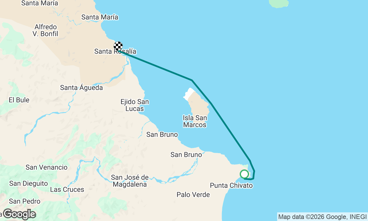 Punta Chivato to Marina Santa Rosalia