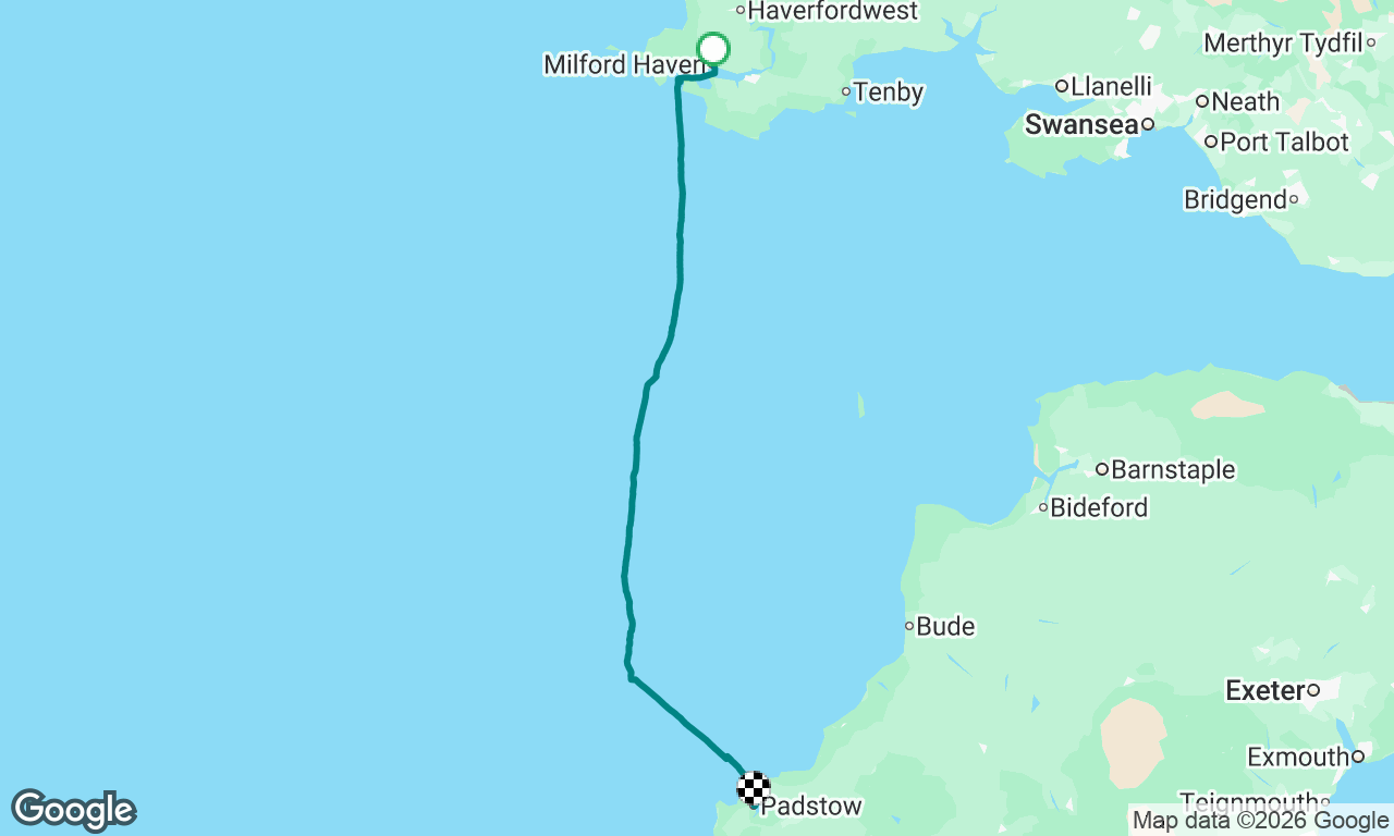 Milford Haven to Padstow