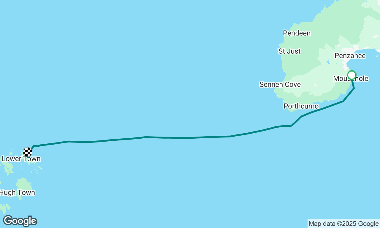 Mousehole to St Martin, Isles of Scilly
