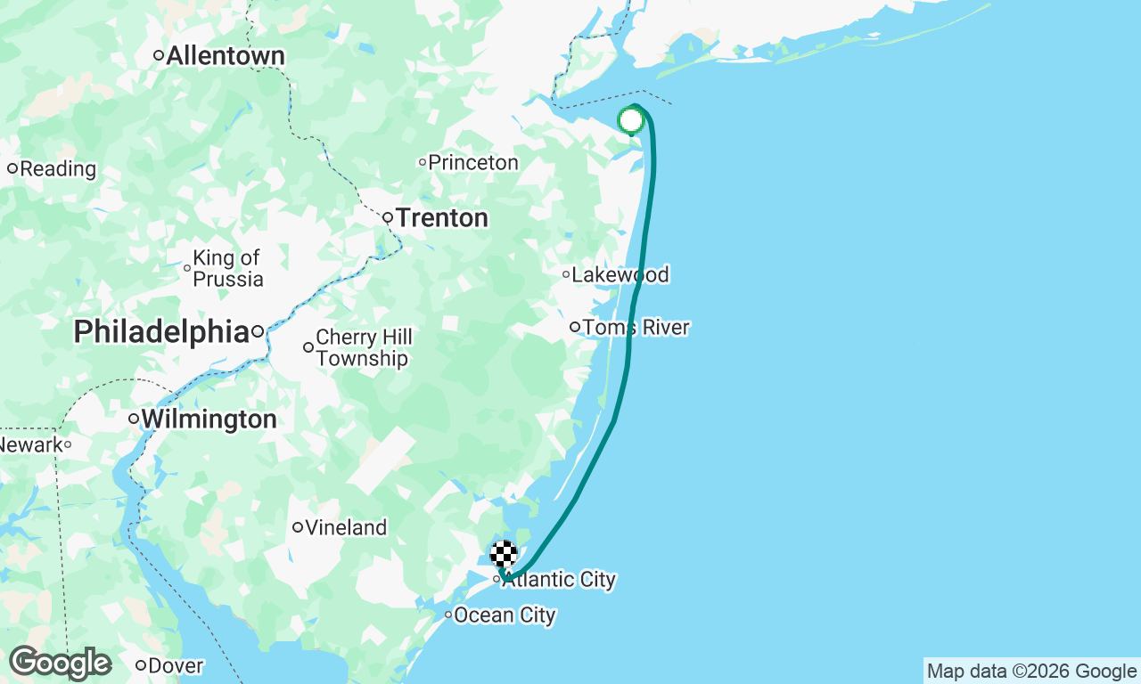 Atlantic Highlands to Rum Point Atl. City