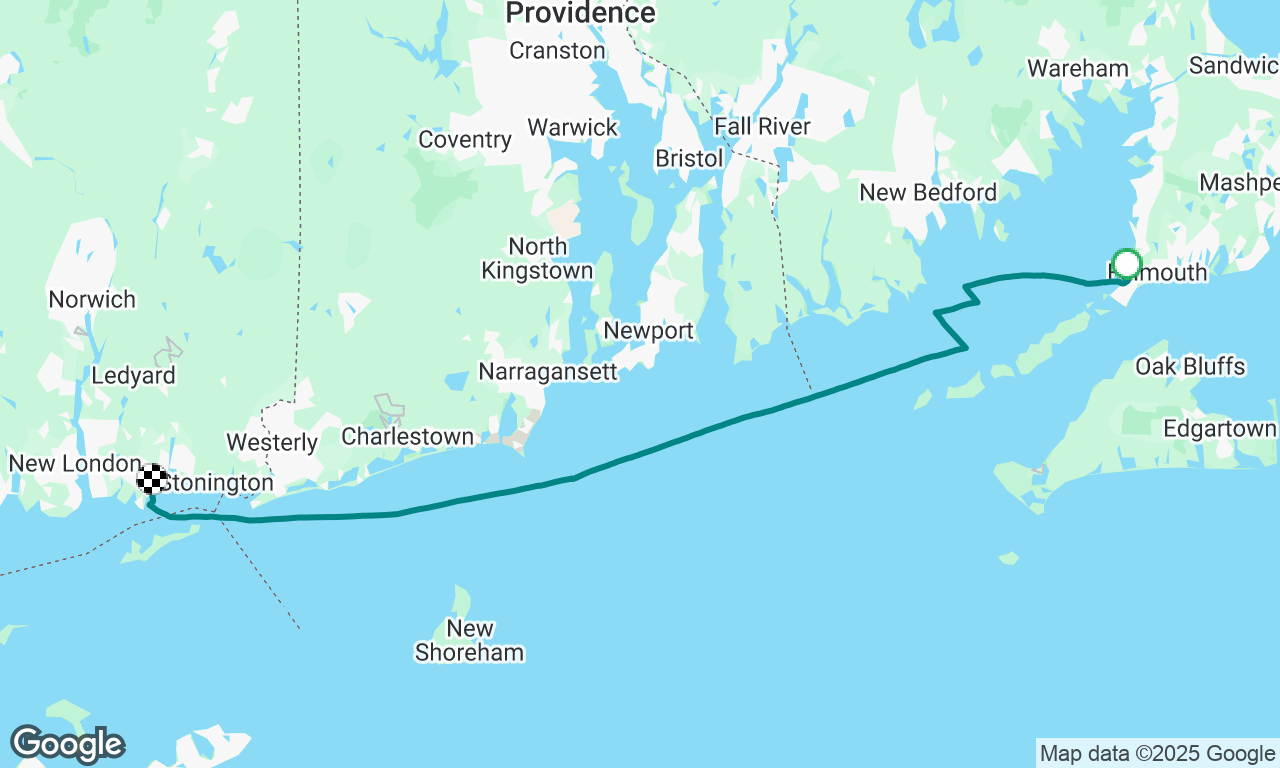 Quissett Harbor MA to Noank CT