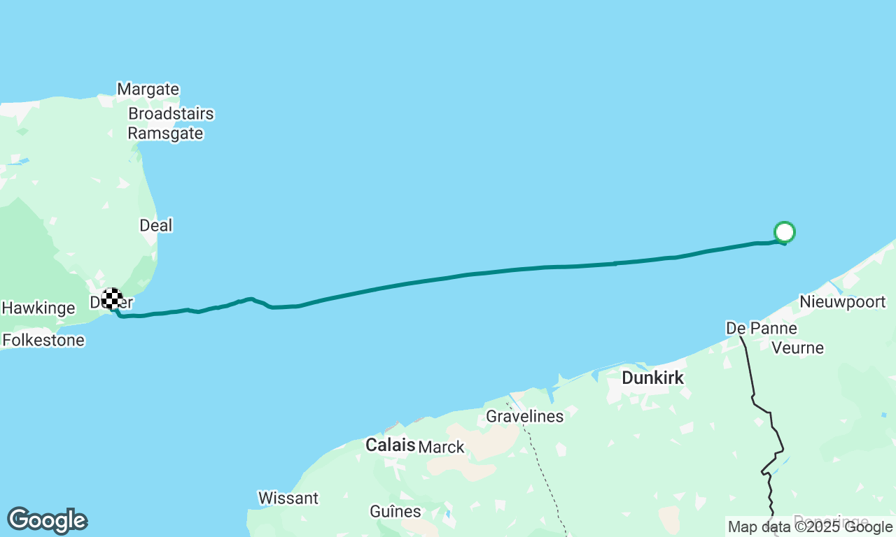 Nieuwpoort to Dover 