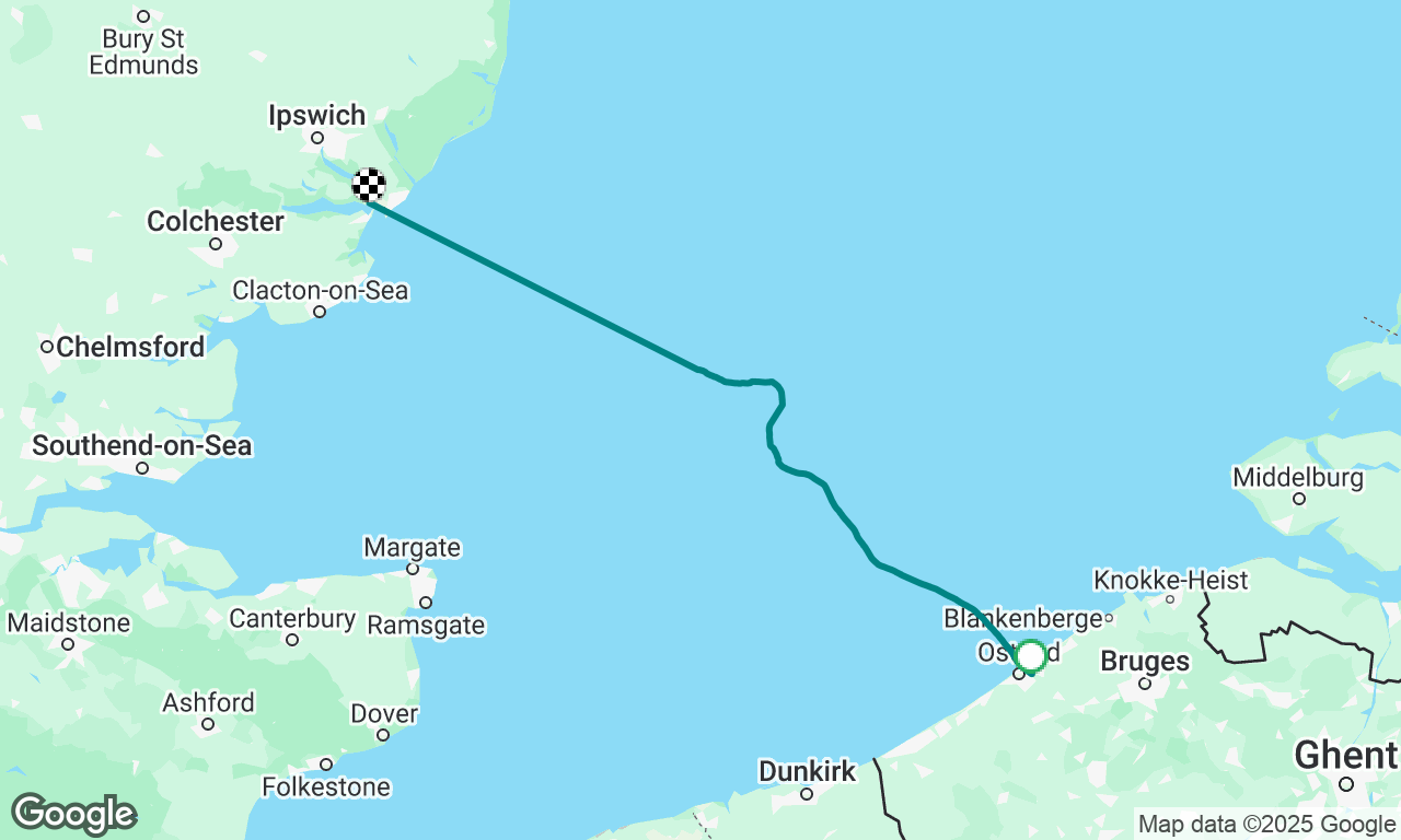 Ostend to Shotley 