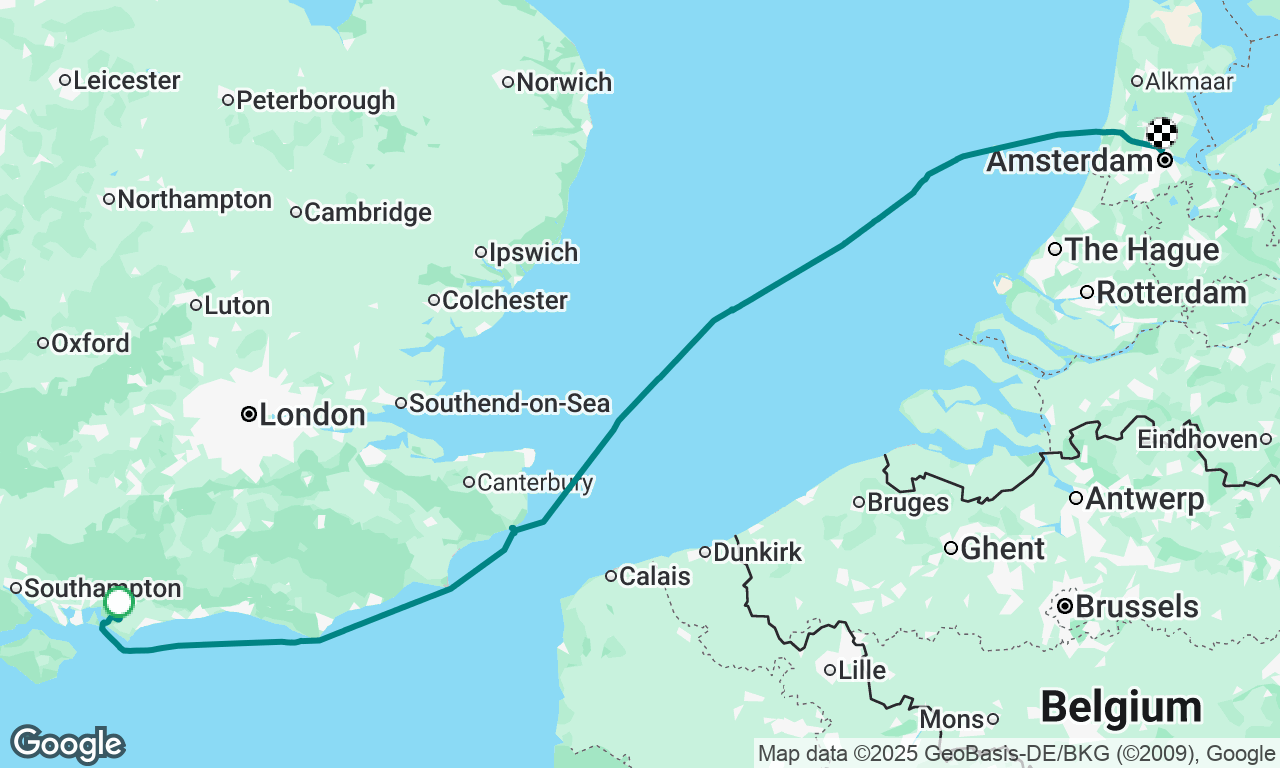 Chichester to Amsterdam