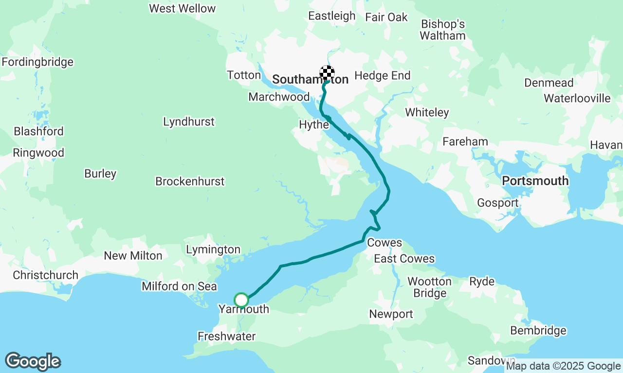 Yarmouth to Shamrock Quay 