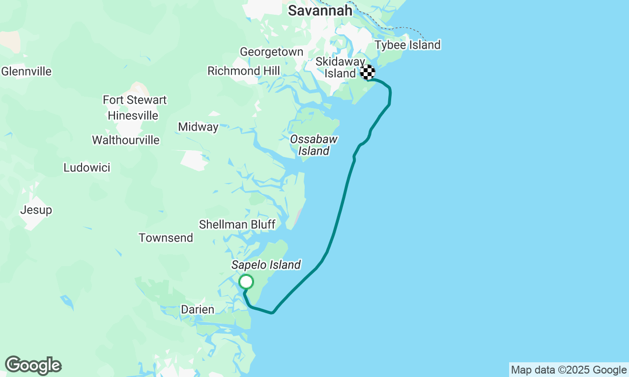Sapelo island to Tybee GA