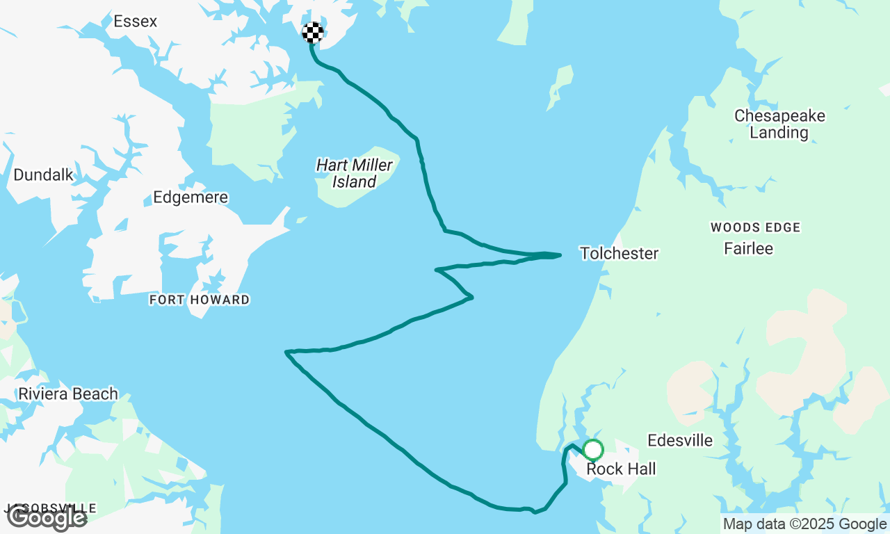 First sail North to Middle River