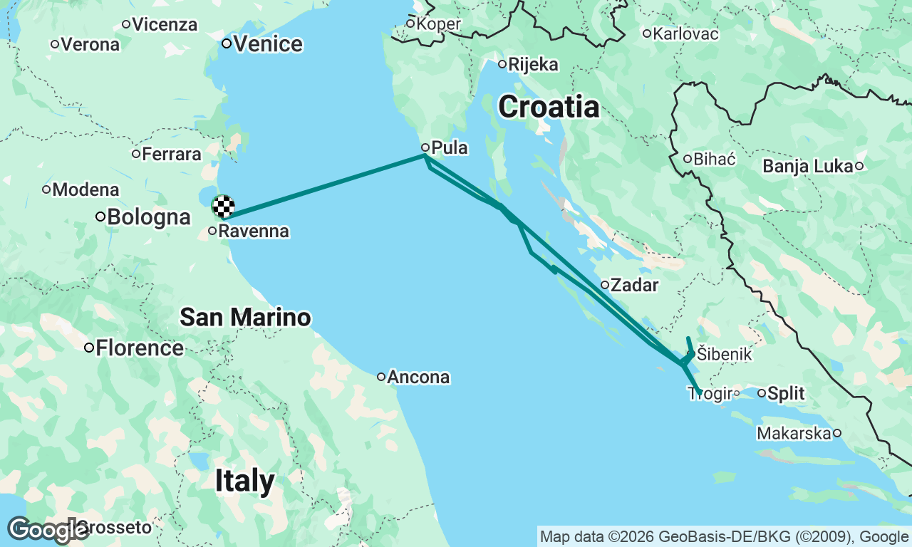 Voyage map