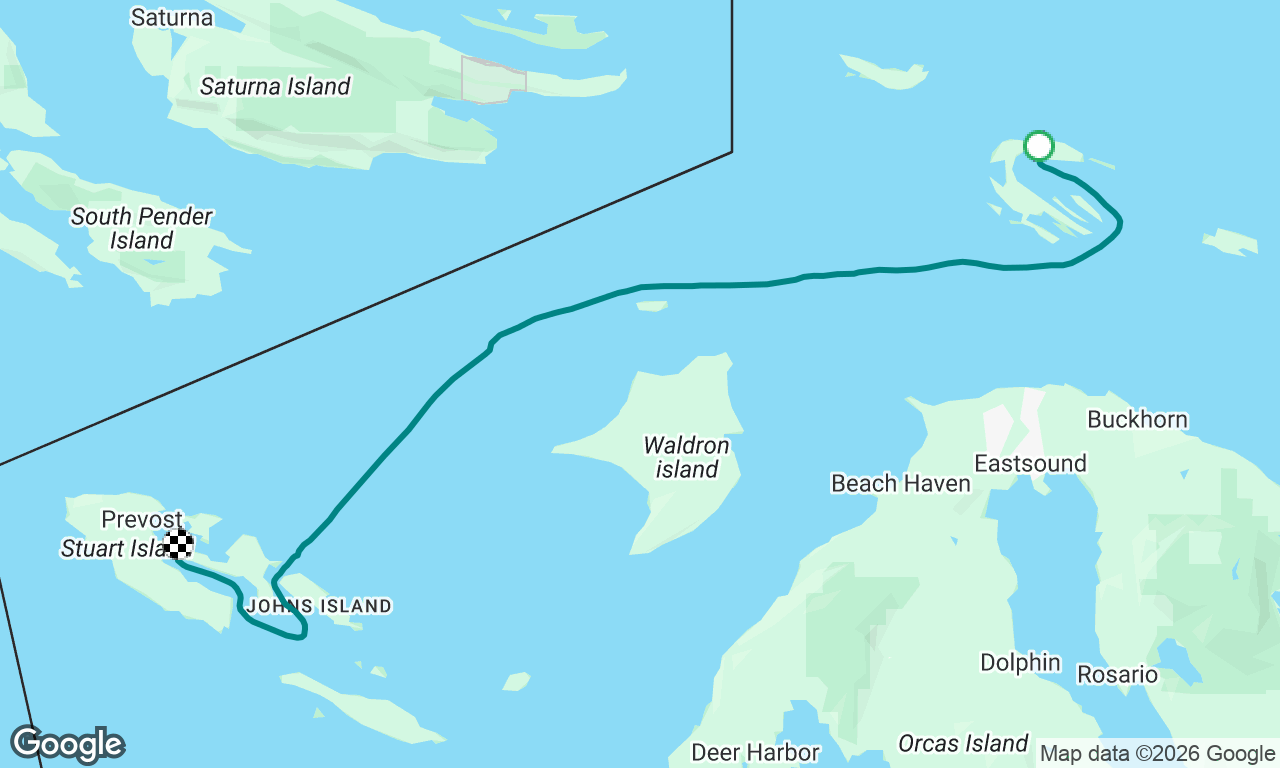 Sucia Island to Stuart Island