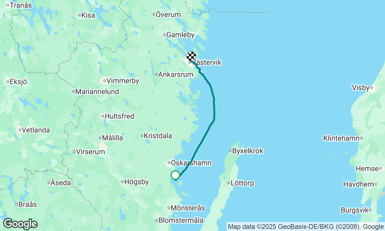 Mot Västervik 