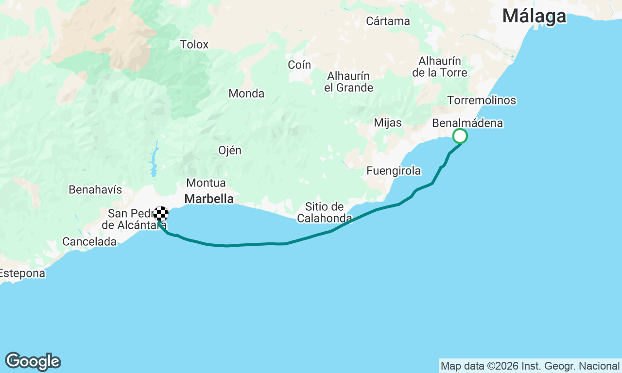 Benalmádena to puerto Banús 