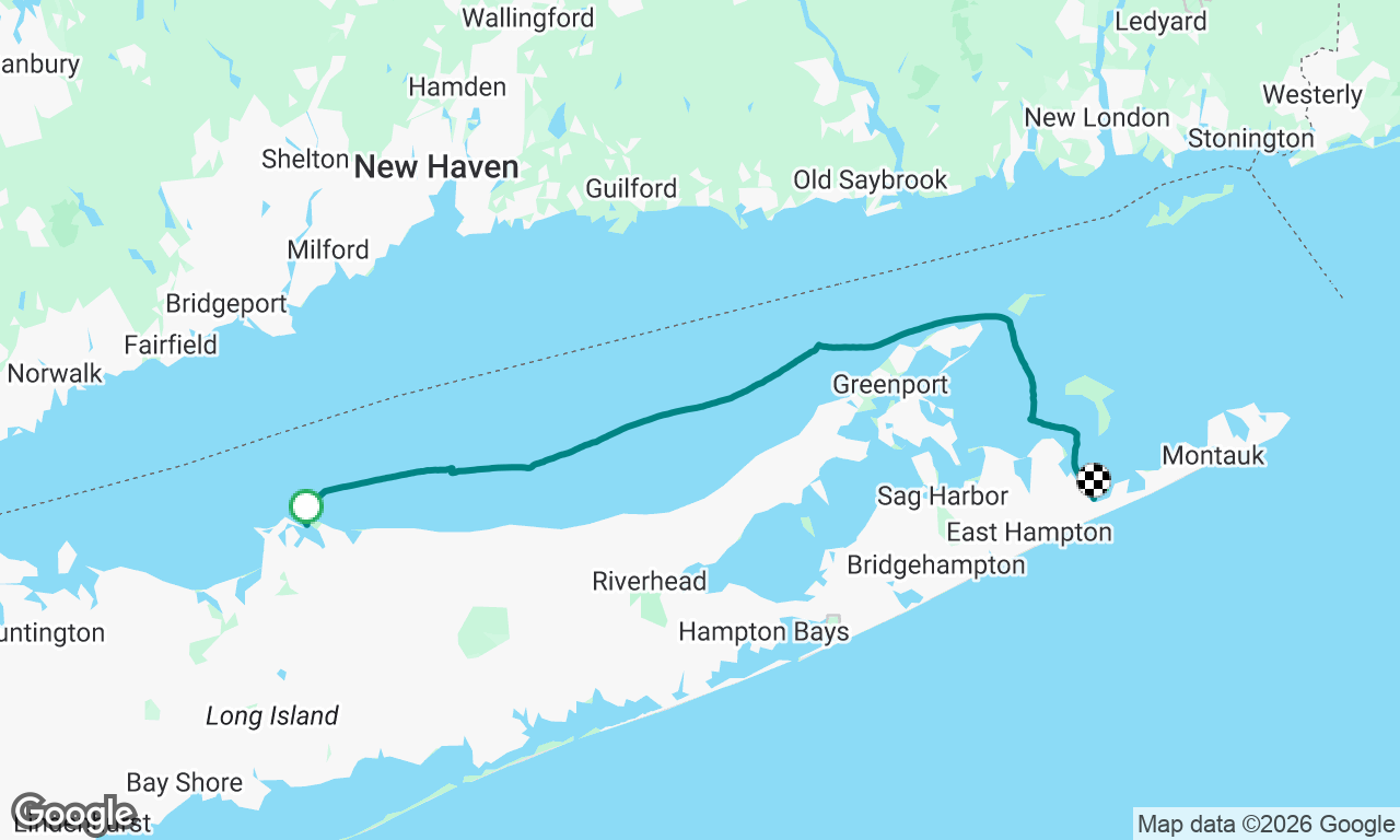 Port Jefferson > East Hampton