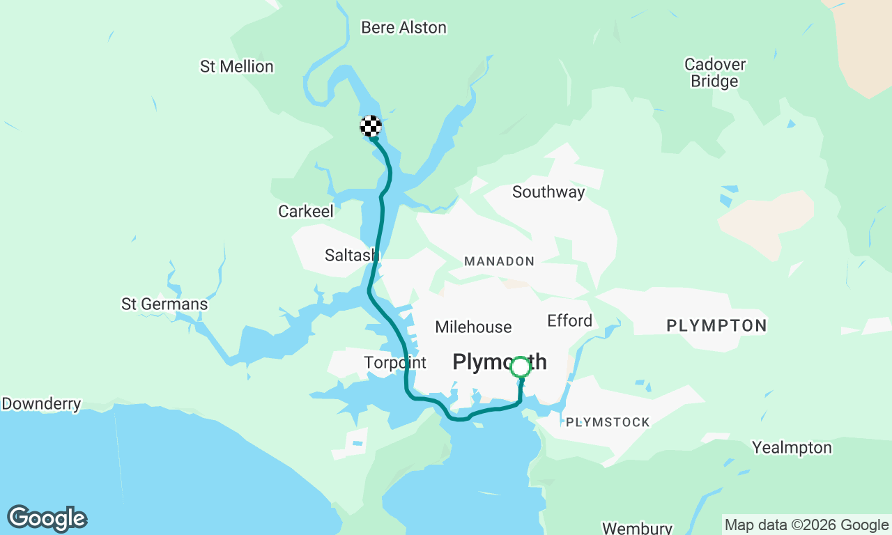 Up The Tamar.