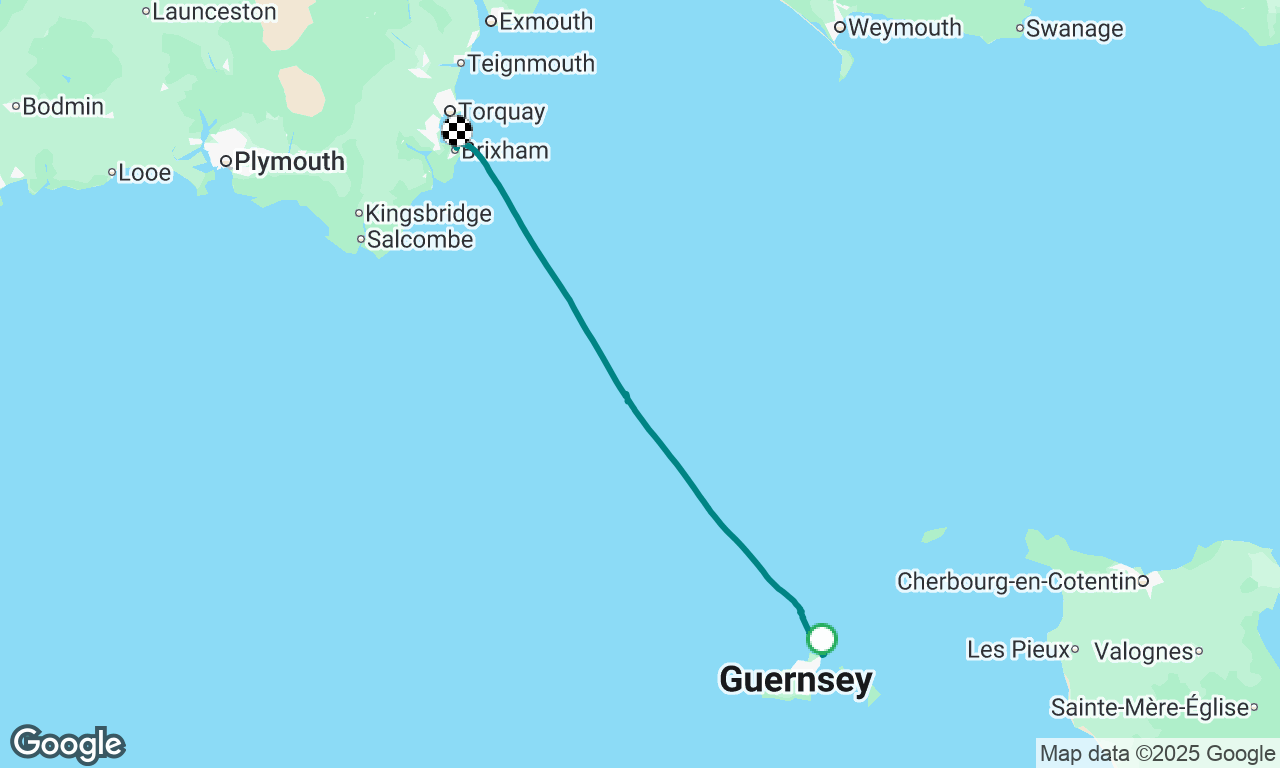 Guernsey to Brixham - final leg of the summer 2025 holiday
