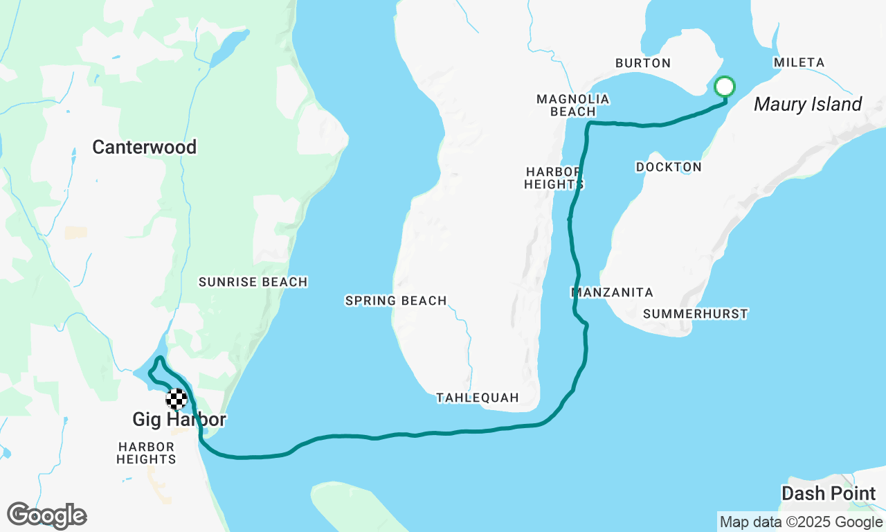 Quartermaster Harbor to Gig Harbor Sail