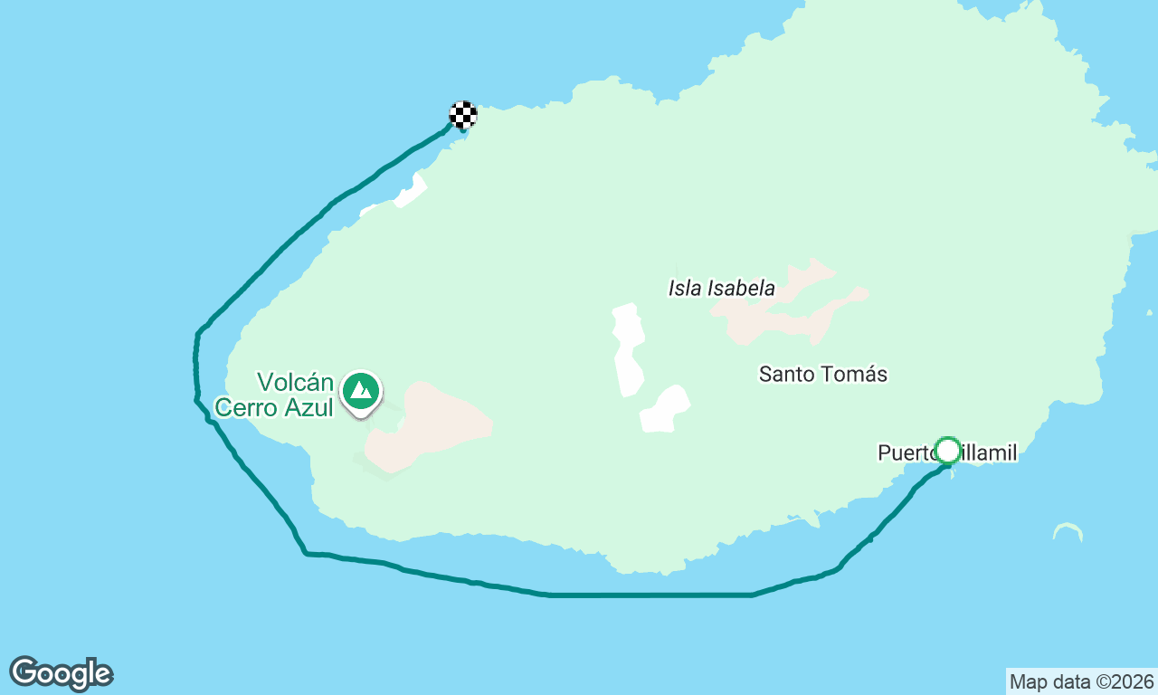 Puerto Villamil to Punta Moreno 