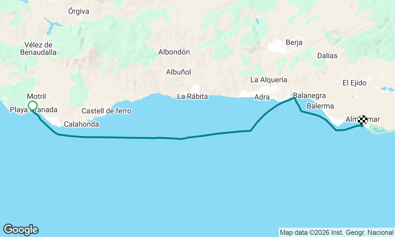 Birthday trip: Motril - Almerimar