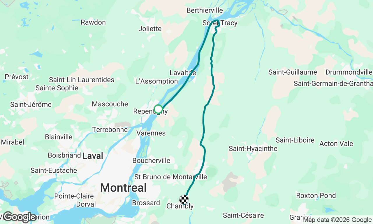 Vers canal Chambly