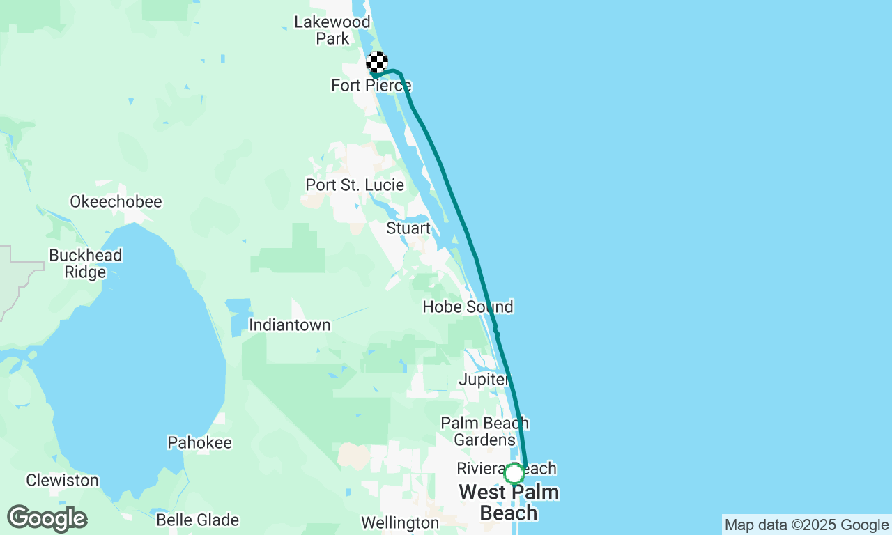 Lake Worth to Fort Pierce