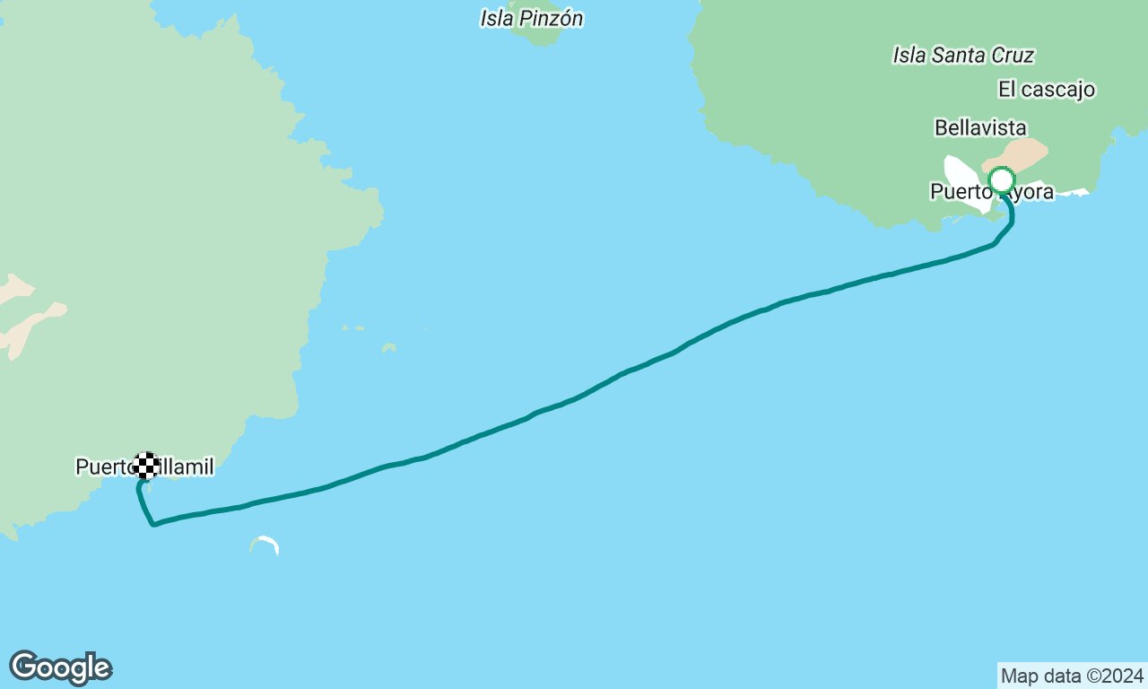 Santa Cruz to Isle Isabela