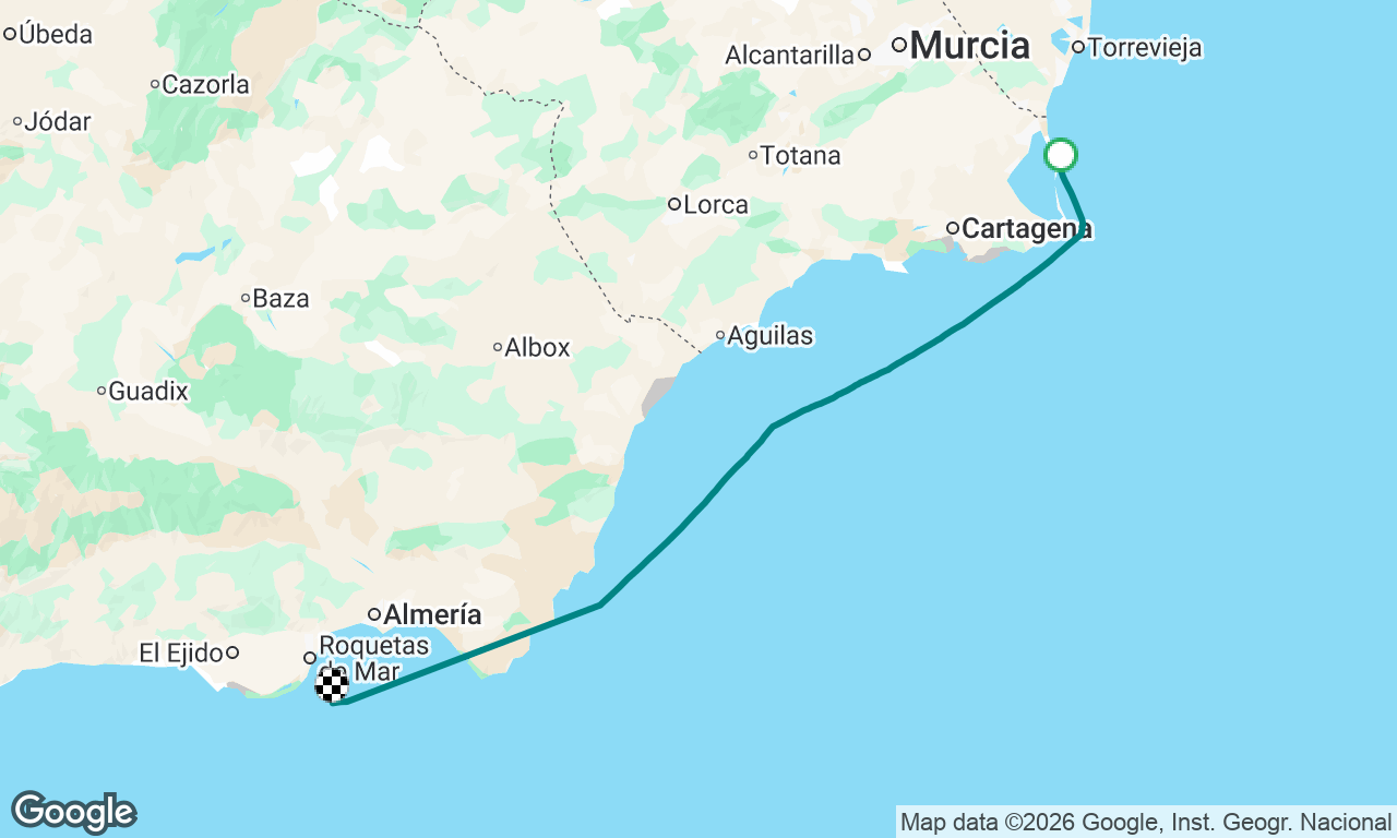 Mar Menor to Almerimar 